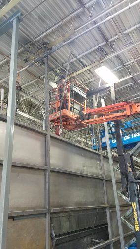 crane at a work site in Michigan